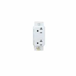 Eaton Wiring 20 Amp Isolated Ground Duplex Receptacle, White