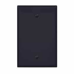 Eaton Wiring 1-Gang Blank Wall Plate, Mid-Size, Polycarbonate, Black