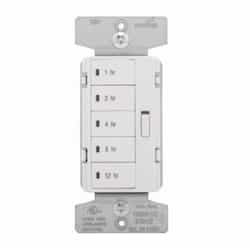 1800W Hour Timer, 5-Button, Single-Pole, Almond/Ivory/White