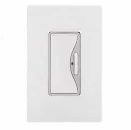 3-Way Dimmer Switch, Battery Operated, White Satin