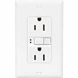 Eaton Wiring 15 Amp Duplex GFCI Receptacle Outlet, White, Pack of 50