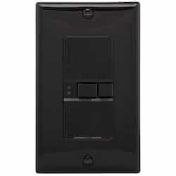 Eaton Wiring 20 Amp Blank Face GFCI Receptacle Outlet, Black