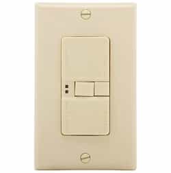 Eaton Wiring 20 Amp Blank Face GFCI Receptacle Outlet, Ivory