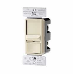 600W Slide Dimmer, Incandescent/Halogen, Single Pole/3-Way, Light Almond