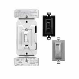 600W Toggle AL Series Dimmer, Black/White/Gray