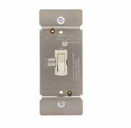 600W Toggle Dimmer, Non-Preset, Single Pole, Almond