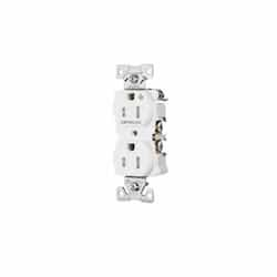 15 Amp Half Controlled Duplex Receptacle, Tamper Resistant, White