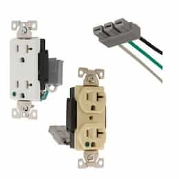 Eaton Wiring 15A TR HG Modular Duplex Receptacle, 2-Pole, 3-Wire, 125V, Gray