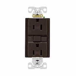 Eaton Wiring 15 Amp Tamper Resistant Duplex GFCI Receptacle Outlet, Oil Rubbed Bronze