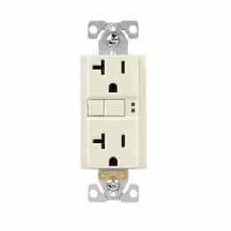 20A TR GFCI Self Test Duplex Receptacle, 2P3W, #14-10 AWG, 125V, LA