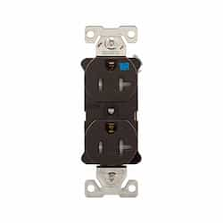 Eaton Wiring 20 Amp Tamper & Weather Resistant NEMA 5-20R Duplex Receptacle, Brown