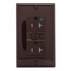 Eaton Wiring 20 Amp Tamper & Weather Resistant GFCI NAFTA-Compliant Outlet, Brown