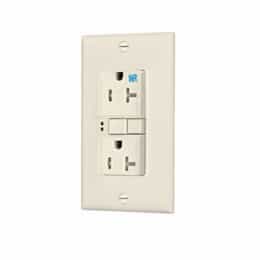 Eaton Wiring 20 Amp Tamper & Weather Resistant GFCI NAFTA-Compliant Outlet, Ivory