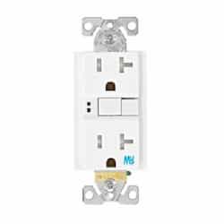 Eaton Wiring 20A TR WR GFCI SelfTest Duplex Receptacle, 2-Pole, 3-Wire, 125V, White