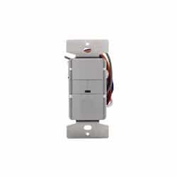 2200W Vacancy Sensor & Dimmer w/LED Indicator, Gray