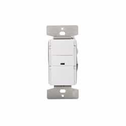 2200W Vacancy Sensor & Dimmer w/LED Indicator, White