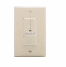 1000W Dual Switch w/ Nightlight, Vacancy, 1000 sq ft. Range, Almond