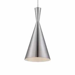 16-in 60W Hourglass Pendant, E26, DIM, 120V, Nickel