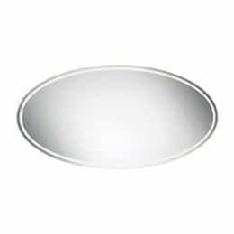 40W Back-lit Oval Mirror, 1171lm, 120V, Selectable CCT
