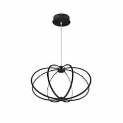 36W Round Pendant, 2300lm, 120V, 3000K, Black