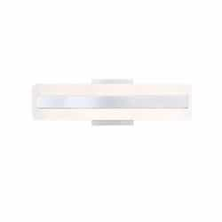 12W Sanova LED Wall Sconce, 1200 lm, 120V, 3000K, Chrome