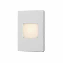 5-in 3W LED Outdoor Wall Sconce, 120 lm, 120V, 3000K, White