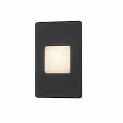 5-in 3W LED Outdoor Wall Sconce, 120 lm, 120V, 3000K, Black