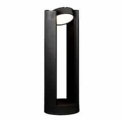 30W Bollard Light, 370 lm, 120V, 3000K, Black