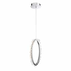 23-in 23W Scoppia Pendant, 300 lm, 120V, 3500K, Chrome