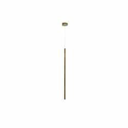 46-in 3W Navada LED Pendant Light, 250 lm, 120V, 3000K, Brass