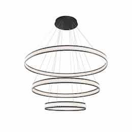 70-in 300W Forster 3-Tier LED Chandelier, 18000 lm, 120V, 3000K