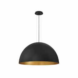 36-in 180W LED Pendant Light, 3375 lm, 120V, 3000K, Black/Gold