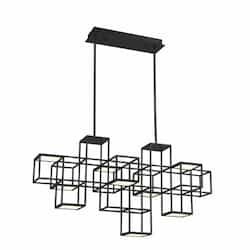 Eurofase 40.25-in 48W LED Chandelier, Dim, 2650 lm, 120V, 3000K, Black