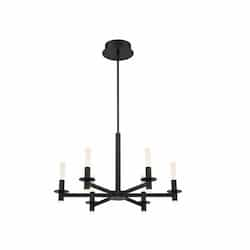 28-in 228W LED Chandelier, Dim, 2260 lm, 120V, 3000K, Black