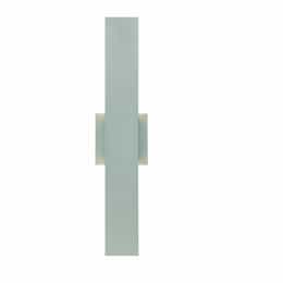 23-in 21W LED Wall Sconce, 1050 lm, 120V, 3000K, Silver
