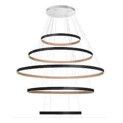 Eurofase 60-in 486W LED Chandelier, 3 Tier, Dim, 120v, 12460 lm, 3500K, Black