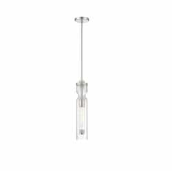 21-in 6W Mistero Pendant, 1-Light, E26, 120V, Satin Nickel