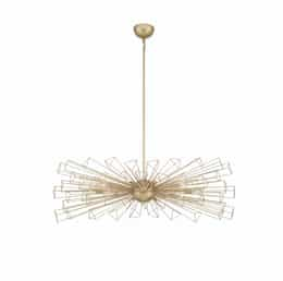 45-in 400W Dendelio Chandelier, 10-Light, E12, 120V, Gold