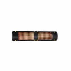 4000W Infrared Heater w/ B7 Plate, Double, 16.7A, 240V, Black