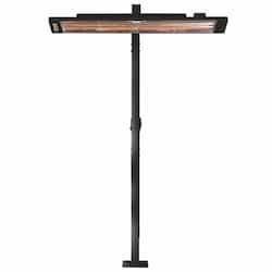 8-ft Pole Mount for 6000W Infrared Heater, Single, Black