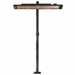 8-ft Pole Mount for 6000W Infrared Heater, Single, Black