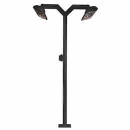 8-ft Pole Mount for 6000W Infrared Heater, Dual, Black