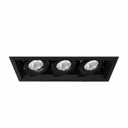 18-in 78W Multiple Recess Downlight, Wide, 120V, 7500 lm, 3000K, BLK