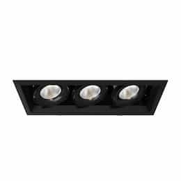 18-in 78W Multiple Recess Downlight, Flood, 120V, 7500 lm, 3500K, BLK