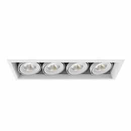 24-in 104W Multiple Recess Downlight, Wide, 120V, 1000 lm, 3000K, WH