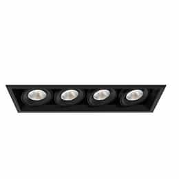 24-in 104W Multi-Recess Downlight, Flood, 120V, 1000 lm, 3500K, BLK