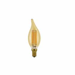 4.5W BA10 LED Filament Bulb, Dimmable, E12, 350 lm, 2200K