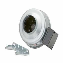 4-in 25W ACS Metal Inline Centrifugal Fan, 120V, 123 CFM, 2886 RPM