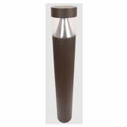 42-in Round LED Bollard, Wattage & CCT Adjustable, Photocell, 120V-277V, Bronze