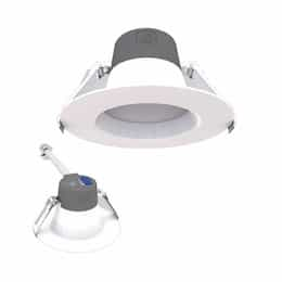 4-in 10W LED Retrofit Downlight, 0-10V Dim, Selectable Lumens, 120V-277V, 4000K, White